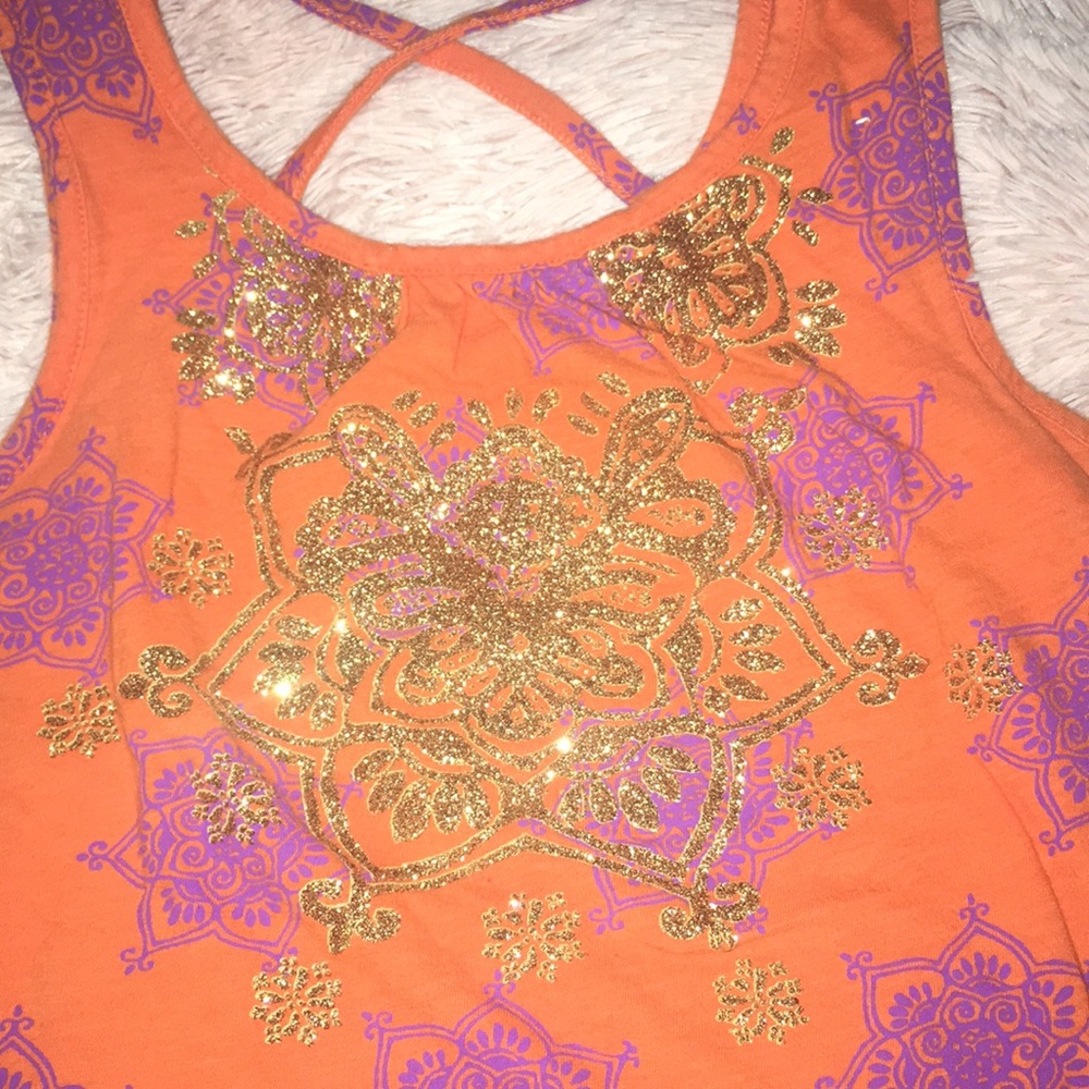 Summer Ready 4 Piece Bundle of Girl's Vibrant Boho Print Tank Tops - Picture 3 of 8